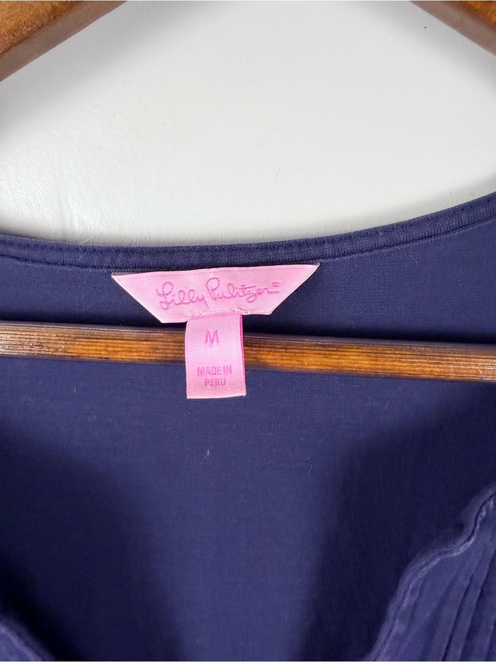 Lilly Pulitzer Braylen Long Sleeve Tunic Top in navy size medium - Picture 3 of 7